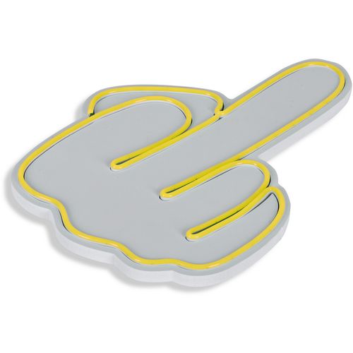 Wallity Ukrasna plastična LED rasvjeta, Middle Finger - Yellow slika 4