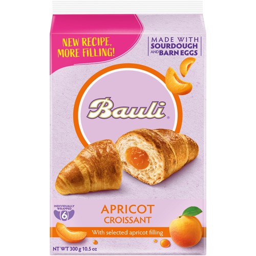 BAULI croissant marelica - albicocca 6kom 300g slika 1