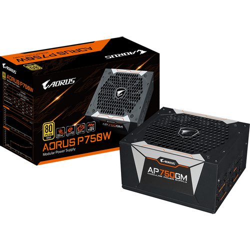 Gigabyte PSU 750WAorus P750W 80+ GOLD; Modular1xMB, 2xCPU, 4xPCIe, 6xSATA; slika 1