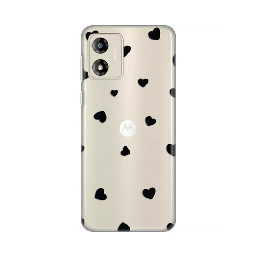 Torbica Silikonska Print Skin za Motorola Moto E13 Hearts slika 1