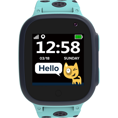Kids smartwatch, 1.44 inch colorful screen, GPS function, Nano SIM card, 32+32MB, GSM(850/900/1800/1900MHz), 400mAh battery, compatibility with iOS and android, Blue, host: 52.9*40.3*14.8mm, strap: 230*20mm, 42g slika 1