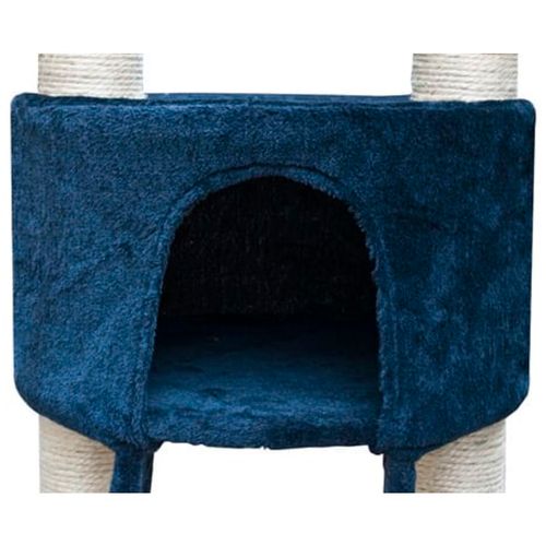 Deluxe plišana penjalica/ grebalica za mačke,tamno plava, 230-260 cm slika 9