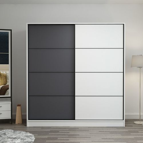 Kale - 7158 White
Anthracite Wardrobe slika 1