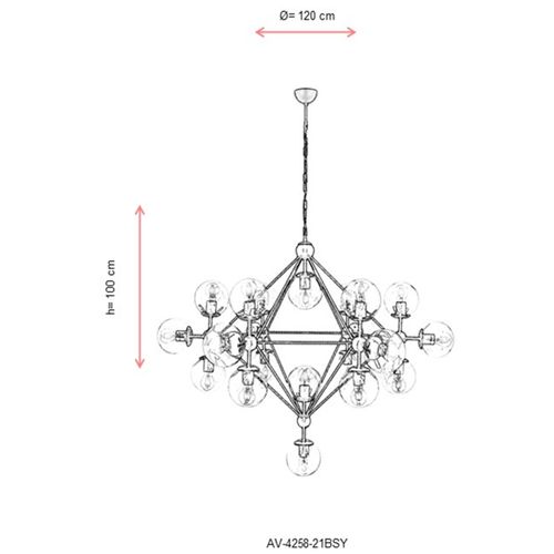 AV-4258-21BSY Crni Antikni Luster slika 5