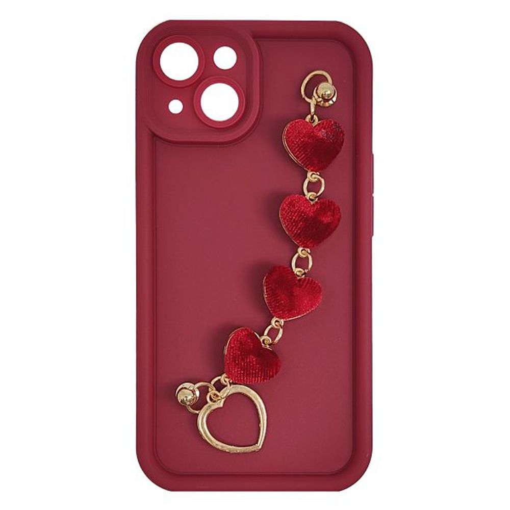 MM TPU IPHONE 14 - SILICONE CANDY WRIST STRAP R Heart slika 1