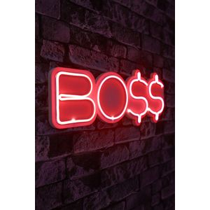 Wallity Ukrasna plastična LED rasvjeta, BOSS - Red