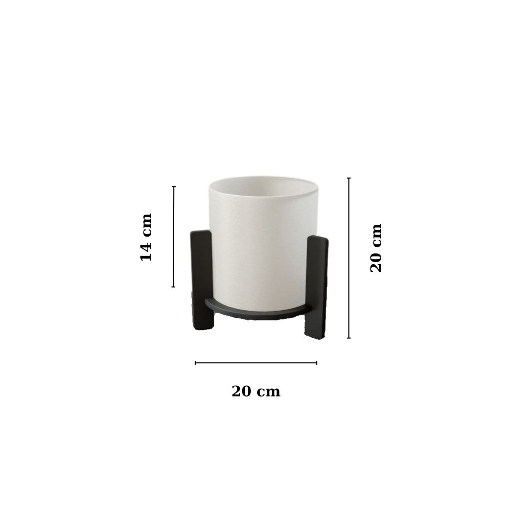 Stolna Lampa od Borovine - Crna slika 3