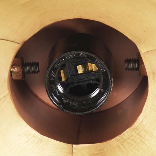 Industrijska viseća svjetiljka 25 W mjedena okrugla 19 cm E27 slika 37