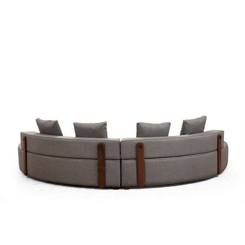 Atelier Del Sofa Kutna garnitura GONDOL-2, siva, Gondol-2 (CHL-SOL-CHL-SAĞ) - Grey slika 4