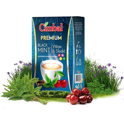 Cimbal Black Mint Višnja & Sladić čaj 40g slika 1