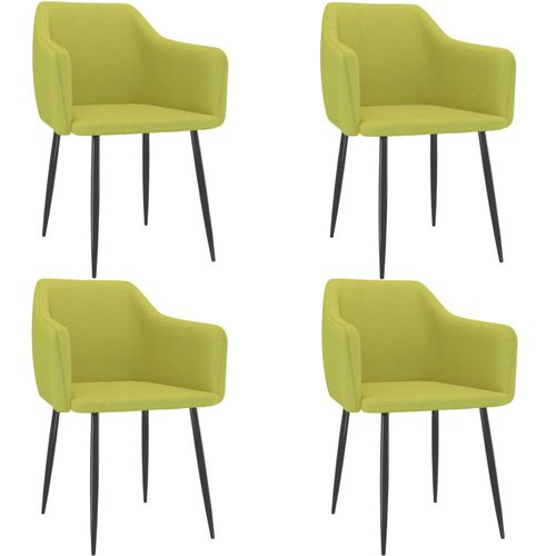 Blagovaonske stolice od tkanine 4 kom zelene slika 8