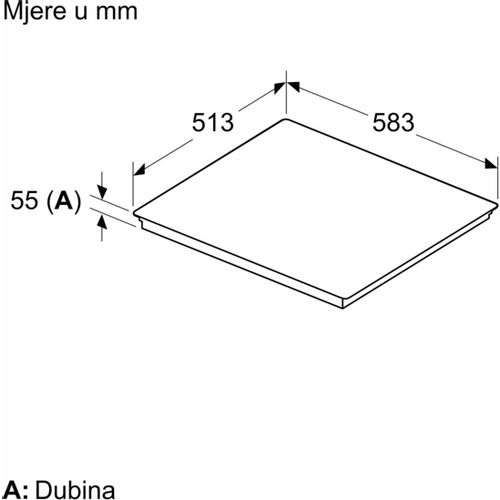 Bosch indukcijske stakloker. ploče PIE645HB1E slika 5
