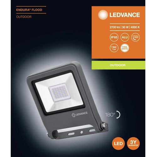 LEDVANCE ENDURA® FLOOD Cool White L 4058075206700 vanjski LED reflektor  30 W neutralna bijela slika 2