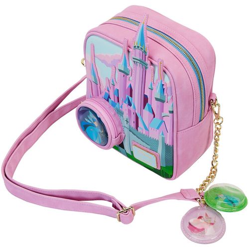 Loungefly Disney Sleeping Beauty Castle Three Good Fairies Stained Glass bag slika 3