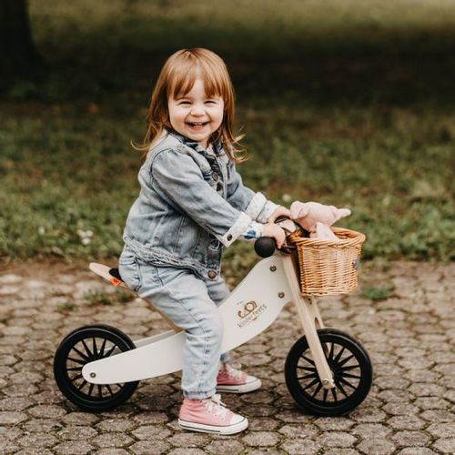 Kinderfeets Tiny Tot 2u1 Plus Drvena Guralica za djecu bez pedala - Slate Blue slika 5