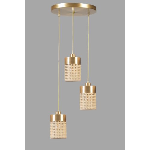 Zeus 3 Lü Tepsili Eskitme Sarkıt Rattan
Gold Chandelier slika 3