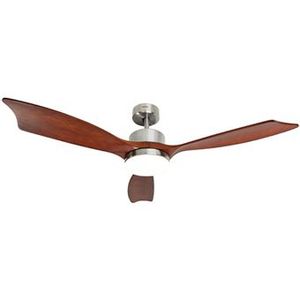 SOGO Stropni ventilator 54", 137 cm, sa izvorom svjetlosti, drvene lopatice, 3brzine, 55W, DC motor, tajmer, reverzibilan, daljinski upravljač