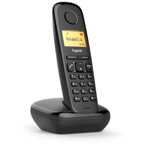 Gigaset A170, blackBežični DECT analogni telefon slika 1