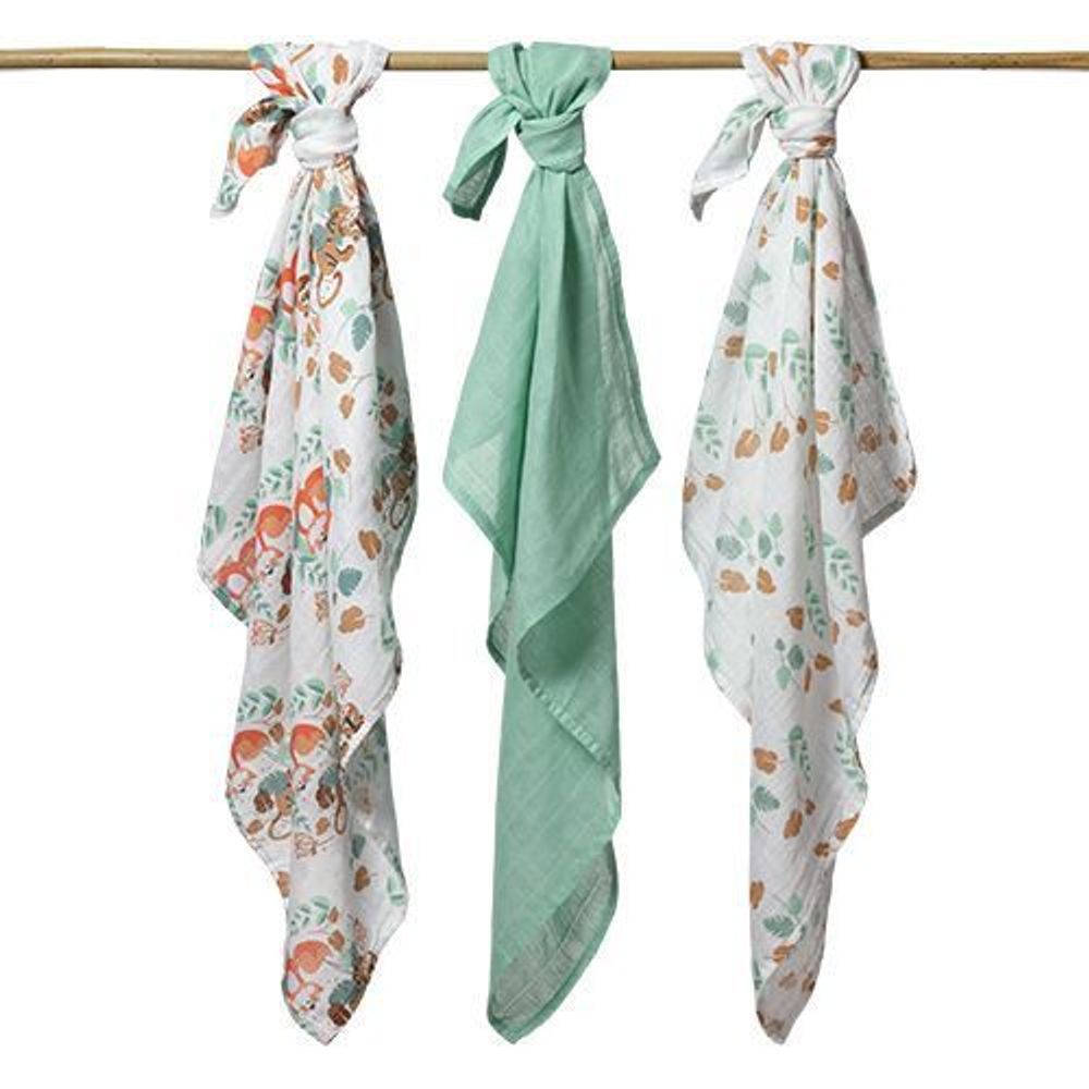 348/12 pelene muslin 3kom zelene slika 4