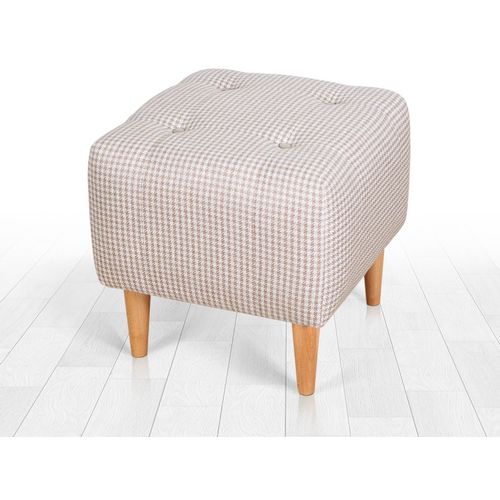 Dotted - Cream Cream Pouffe slika 1