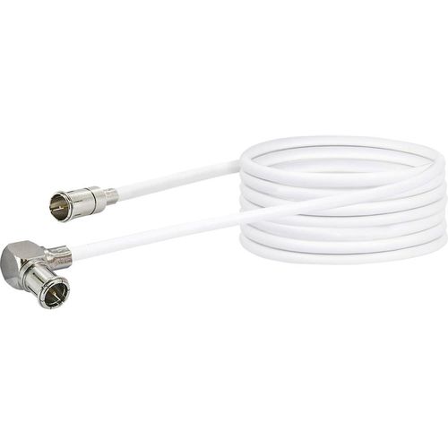 Schwaiger antene priključni kabel [1x F-brzi muški konektor - 1x mini-DAT utikač] 9.00 m 90 dB  bijela slika 1