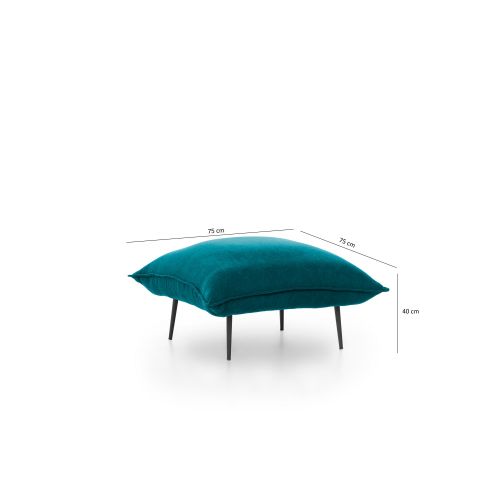 Atelier Del Sofa Tabure, Petrol Green, Aspen Tuffet - Petrol Green GR124 slika 2