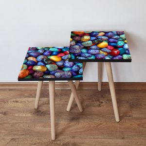 Nesting stolovi 2Shp18 - (2 komada) - boje: više boja