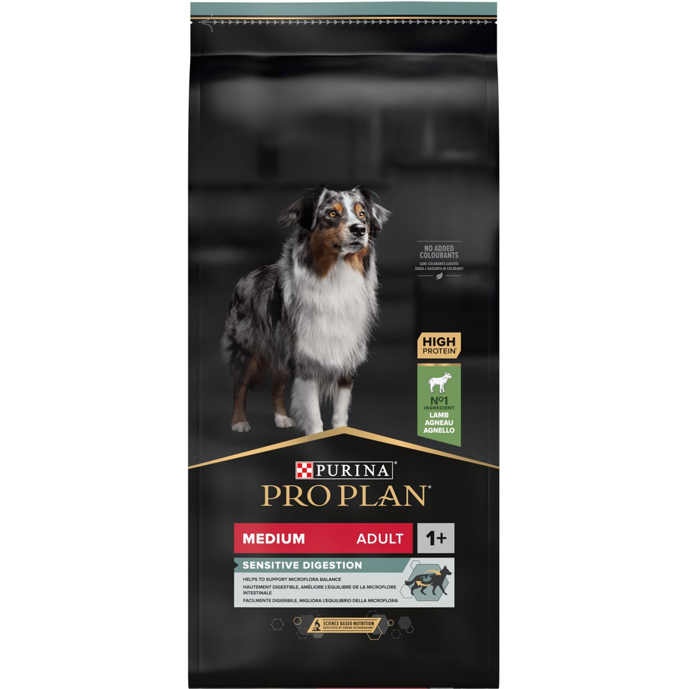 Pro Plan Medium Adult Sensitive Digestion suha hrana za pse Jagnjetina 18kg slika 1