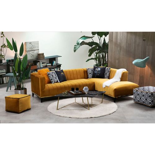 Atelier Del Sofa Kutna garnitura BELLINO, boja senfa, Bellino - Mustard slika 2