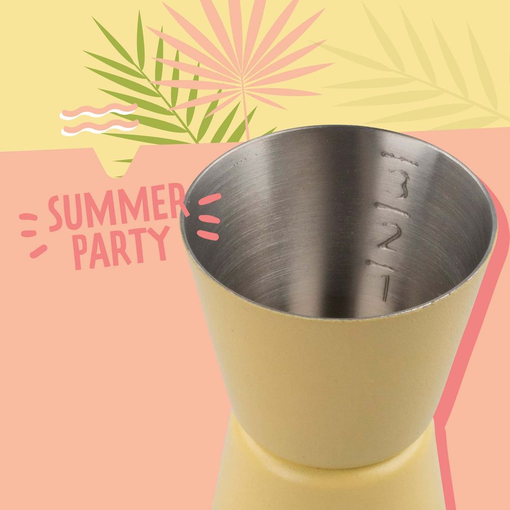 Fackelmann mjerica za koktele 9cm inox žuta SUMMER slika 2