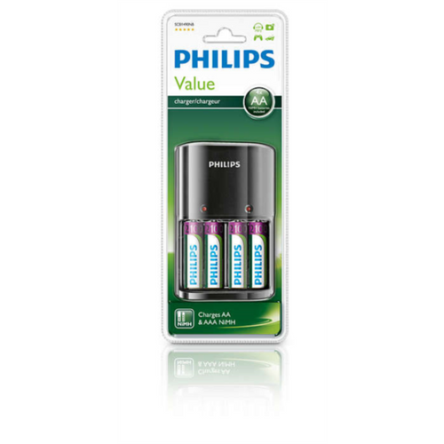 PHILIPS MULTILIFE PUNJAČ BATERIJA + 4X AA BATERIJE slika 1