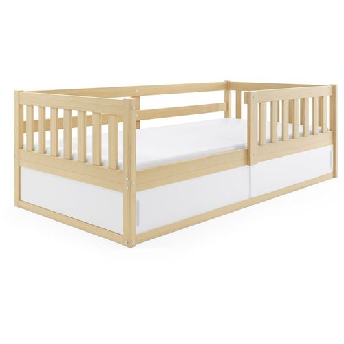 Drveni dečiji krevet Smart sa kliznom fiokom - 160x80 cm - bukva slika 3