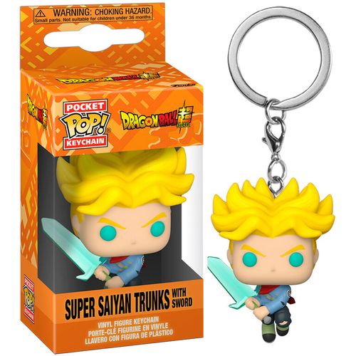 Pocket POP Keychain Dragon Ball Super Saiyan Trunks with Sword slika 3