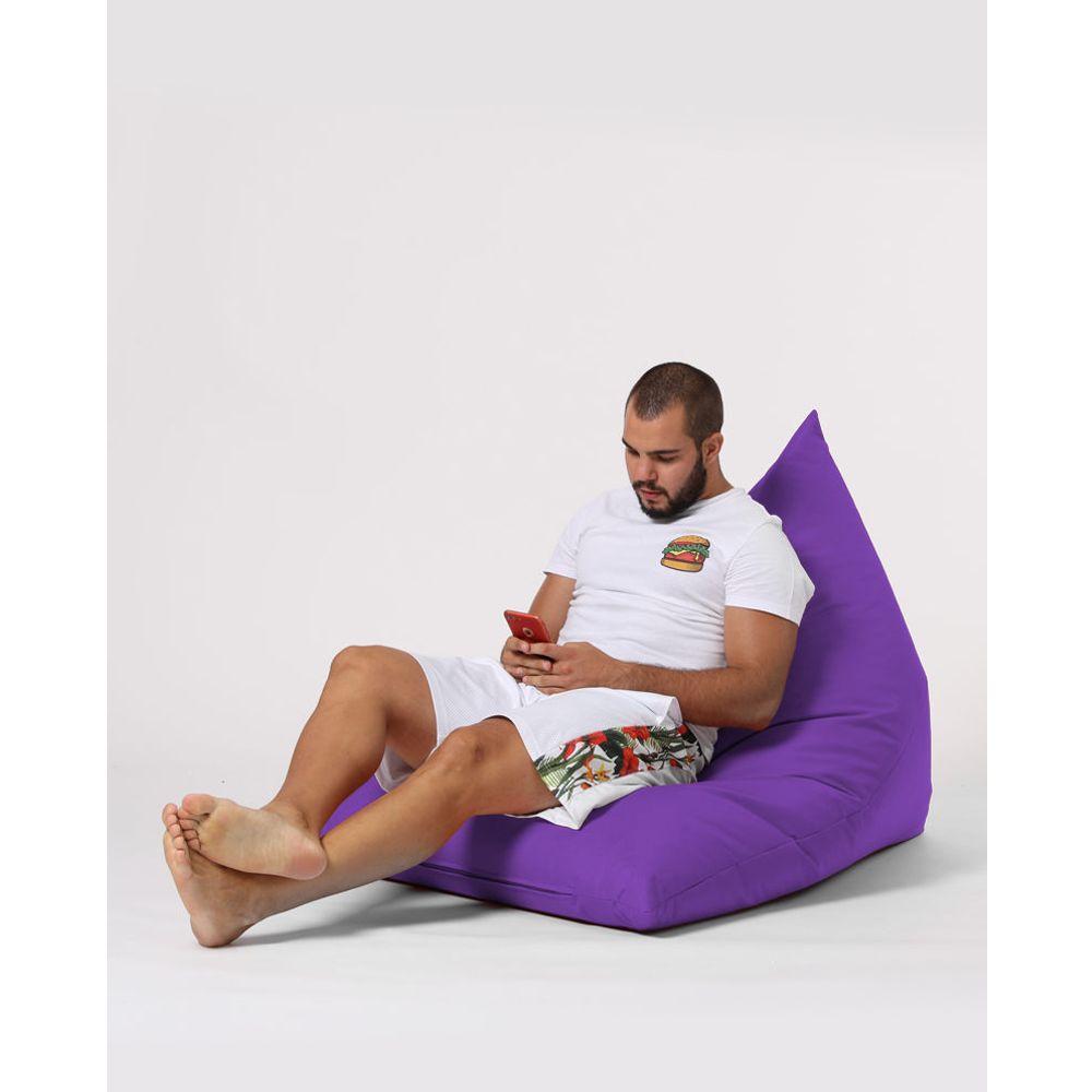 Piramida Veliki Krevet Pouf - Ljubičasti Vrt Bean Bag slika 13