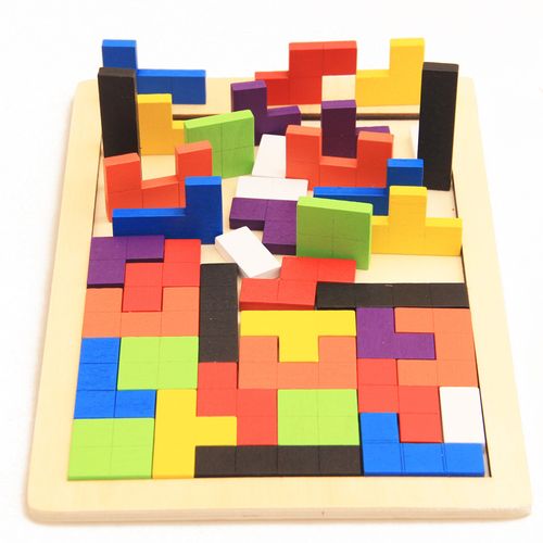 Drvena Tetris slagalica 40 kom. slika 2