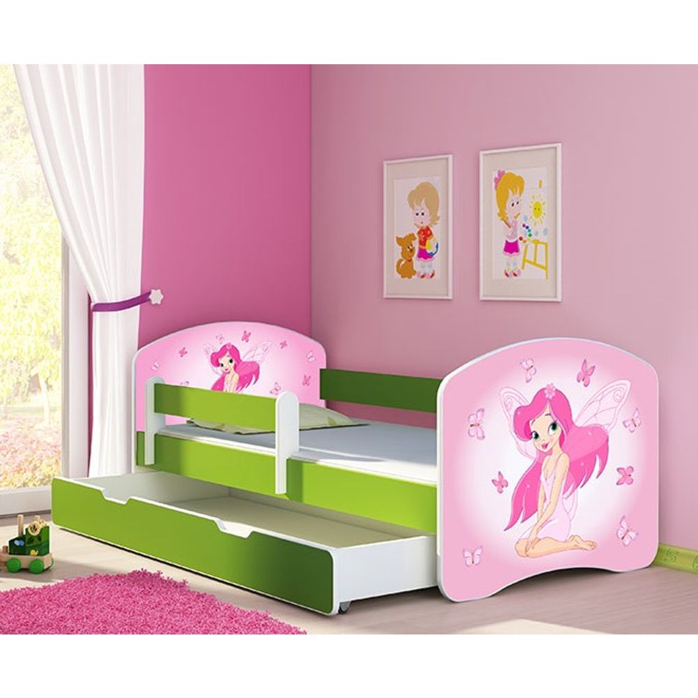ACMA Dječiji krevet Acma II sa ladicom Green - 160x80cm - Dezen 07 slika 1