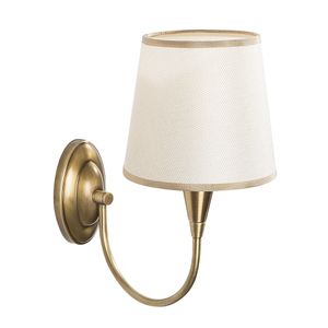 Opviq Zidna lampa PARDO antique, metal- platno, 16 x 28 cm, visina 31 cm, promjer sjenila 16 cm, visina sjenila 15 cm. E27 40 W, Pardo - 3031