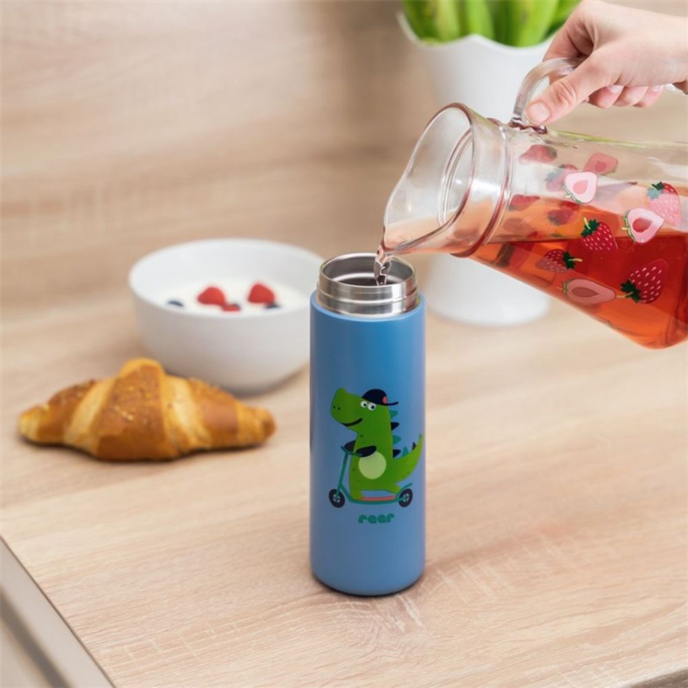 Reer Flašica za piće sa slamkom 350ml, Blue slika 4