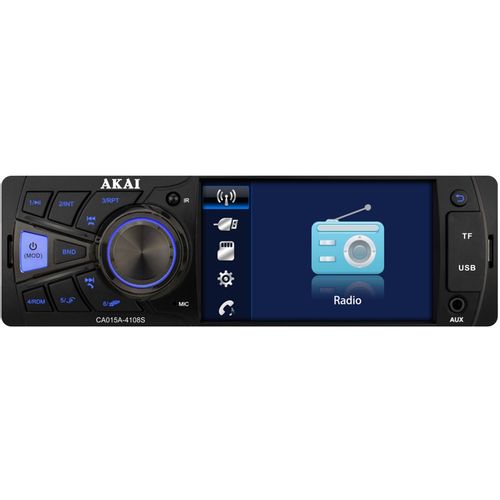 AKAI auto radio, FM, AM, 4" TFT, BT, HandsFree, SD, USB, 4x25W, ISO CA015A-4108S slika 3
