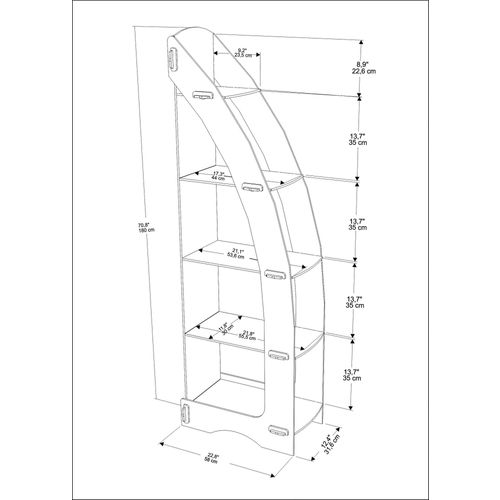 Orsa - Oak Oak Bookshelf slika 9