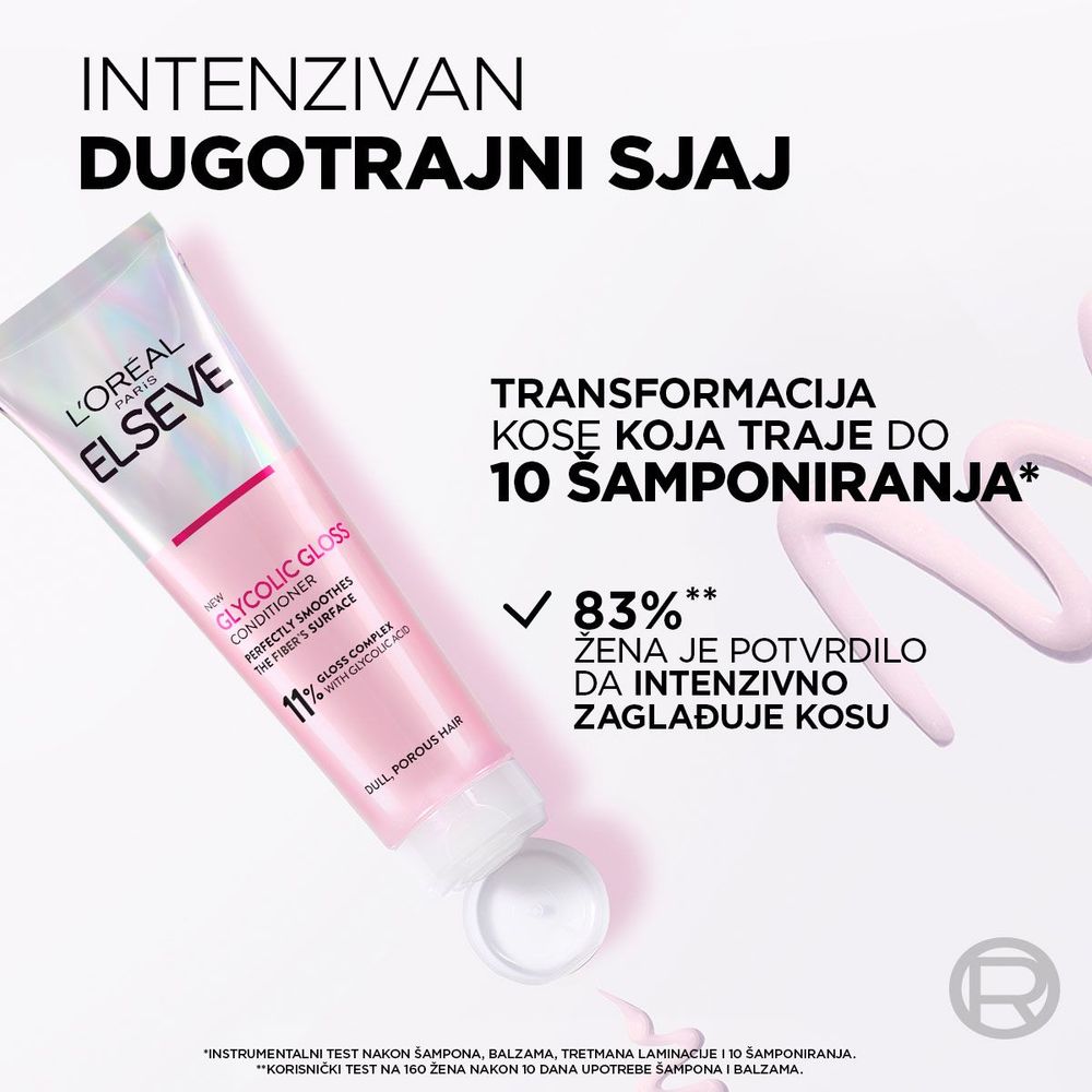 L'Oréal Paris Elseve Glycolic Gloss Regenerator 150 ml slika 2