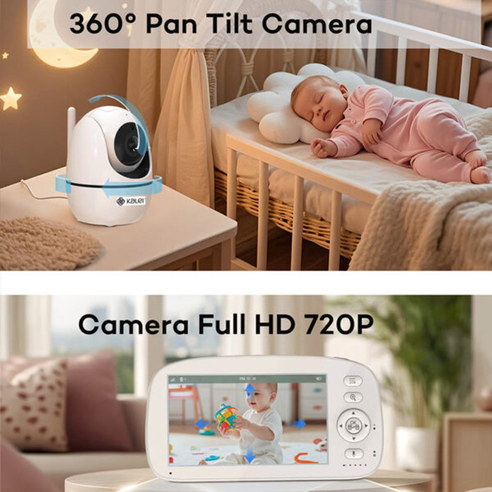 Kalei Video Baby monitor 5“ BM5G09L sa uspavankama slika 5