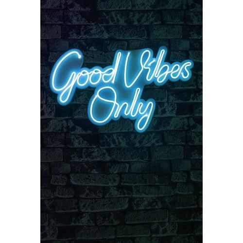 Wallity Ukrasna plastična LED rasvjeta, Good Vibes Only 2 - Blue slika 2