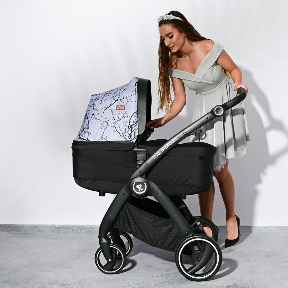 Lorelli Kolica za bebe California, Grey Marble slika 15