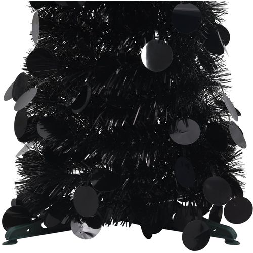 Prigodno umjetno božićno drvce crno 120 cm PET slika 18