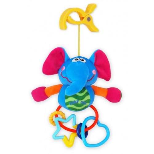 Baby Mix plišana igračka za kolica - Blue Elephant slika 1