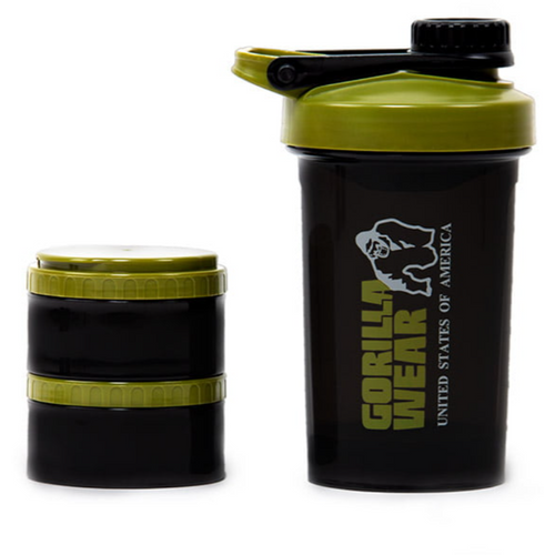 Gorilla Wear Šejker 2 GO -  Black/Army Green slika 3