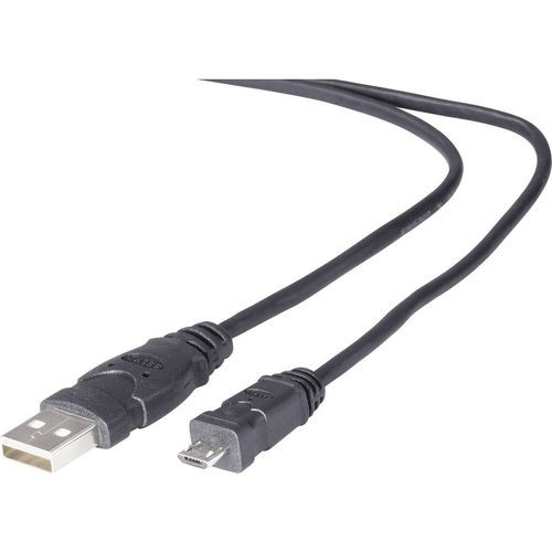 Belkin USB kabel USB 2.0 USB-A utikač, USB-Micro-B utikač 1.80 m crna pozlaćeni kontakti, UL certificiran F3U151cp1.8M-P slika 1