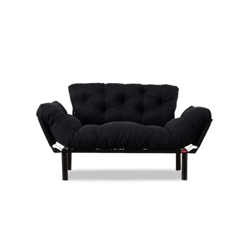 Atelier Del Sofa Dvosjed na razvlačenje NITTA crna, Nitta - Black slika 5