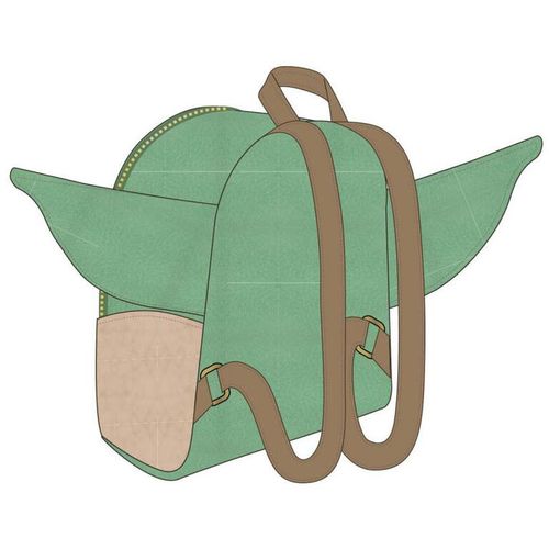 Star Wars Mandalorian Yoda The Child backpack 21cm slika 2